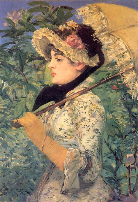 Spring (Study of Jeanne Demarsy), 1882 - Edouard Manet - WikiArt.org