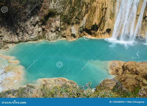 El Chiflon Waterfall Chiapas Mexico Stock Photo - Image of amazing ...