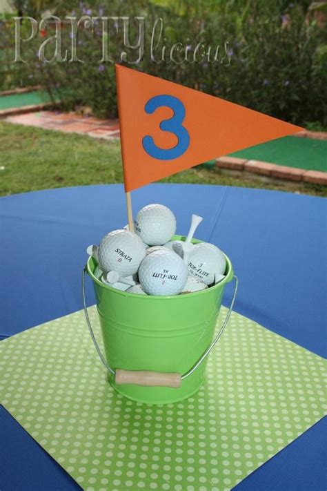 Table Centerpiece | Golf birthday party, Golf theme party, Golf birthday