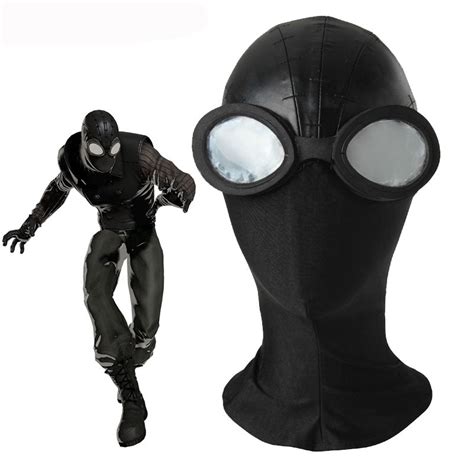 2021 Spider Man Black Mask Cosplay Accessories Halloween Spider Man ...