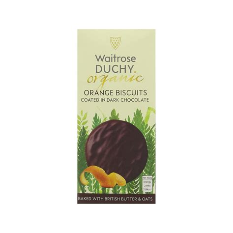 Duchy Waitrose Organic Dark Chocolate Orange Biscuits – The Full ...