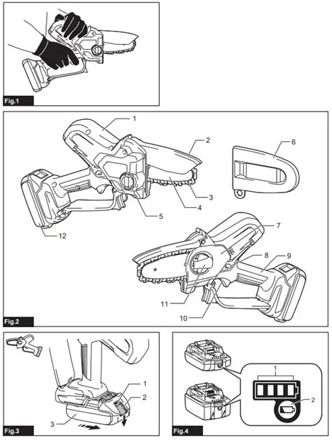 makita DUC101Z Cordless Pruning Saw Instruction Manual