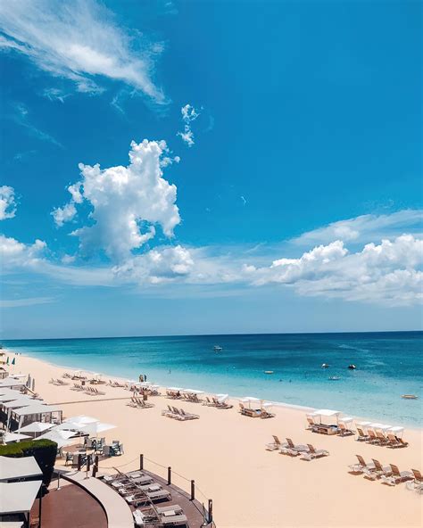 The Ritz-Carlton, Grand Cayman Resort – Seven Mile Beach, Cayman Islands – Beach Aerial View ...