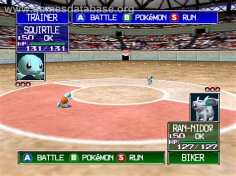 Pokemon Stadium - Nintendo N64 - Artwork - In Game