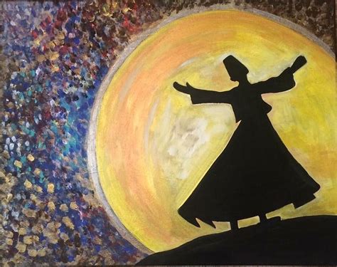 Whirling dervish painting Painting by Sadia Butt - Pixels