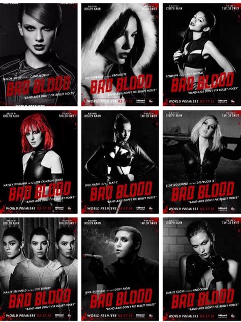 taylor swift's bad blood cast | me likees | Pinterest | Bad blood ...