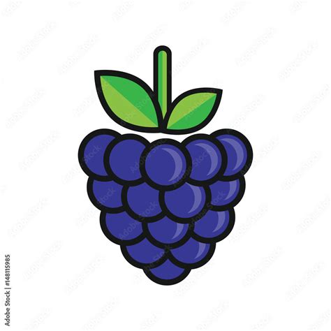 Cartoon Blackberries