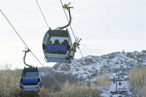 Cable Car; Ski Lift; Ski Cabin in Ski Resort Stock Photo - Image of snow, landmark: 111848808