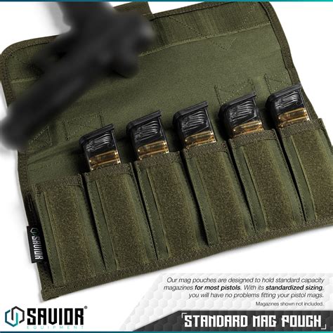 SAVIOR EQUIP Tactical 6-Slot Hand Gun Pistol Mag Pouch Magazine Storage w/ strap | eBay