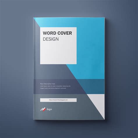 Microsoft Word Cover Templates | 05 Free Download Book Cover Design Template, Logo Shapes, Free ...