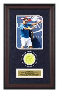 Roger Federer Autographed Ball Memorabilia - Autographed Tennis ...