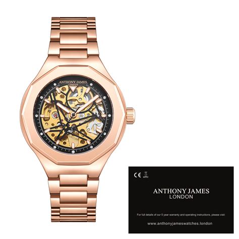 Hand Assembled Anthony James Limited Edition Sports Skeleton Rose – anthonyjameswatches