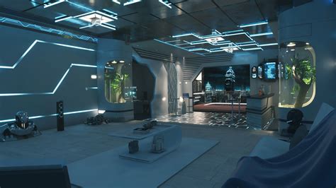 Futuristic interior design :: Behance