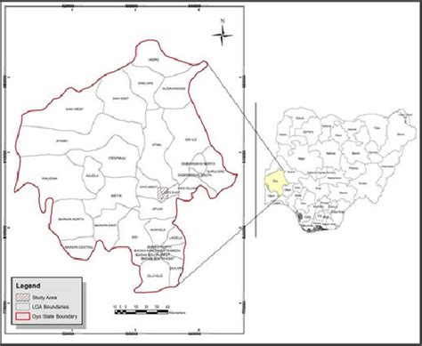 Map of Nigeria showing Oyo state. | Download Scientific Diagram