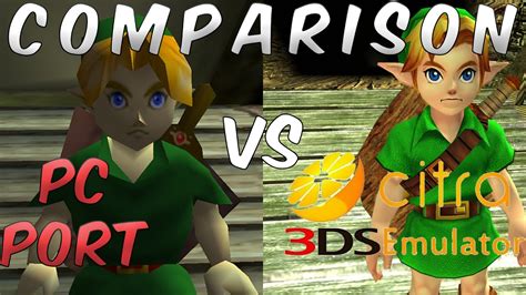 Zelda Ocarina Of Time 3ds Comparison