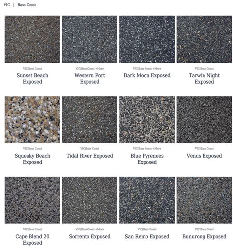 Exposed Aggregate Concrete Colours - JAK Concrete & Excavation