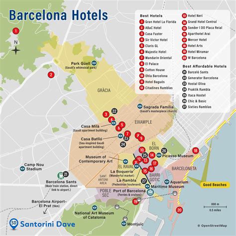 BARCELONA HOTEL MAP - Best Areas, Neighborhoods, & Places to Stay