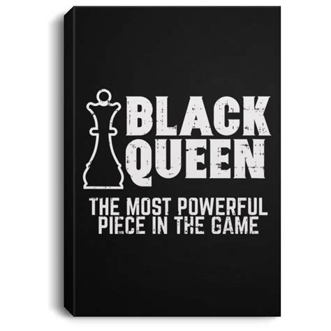 African American Canvas Black Queen Most Powerful Chess African American Women Gift African ...