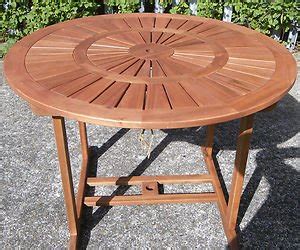 Chatsworth 4 Seater Round Outdoor Garden Patio Table Solid Acacia Wood: Amazon.co.uk: Kitchen & Home