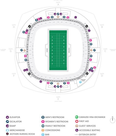 Football Seating Charts | Caesars Superdome