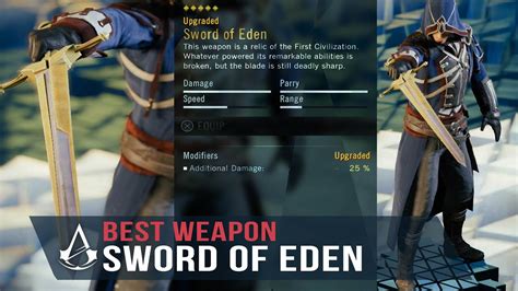 Assassin's Creed Unity - "Sword of Eden" STRONGEST One - Handed Sword ...