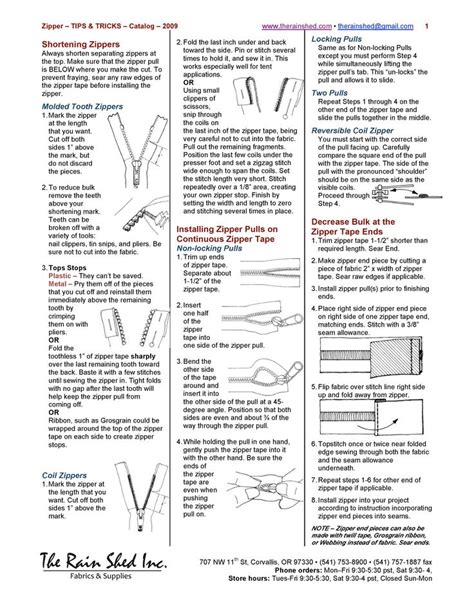 Shortening Zipper, Installing Pulls, Decreasing Bulk Guide | Zipper, Shortening, Crafty