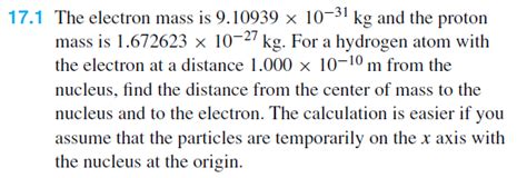 Solved 7.1 The electron mass is 9.10939×10−31 kg and the | Chegg.com