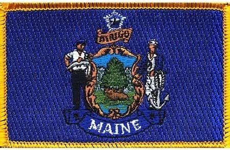 Amazon.com: Maine State Flag Patch