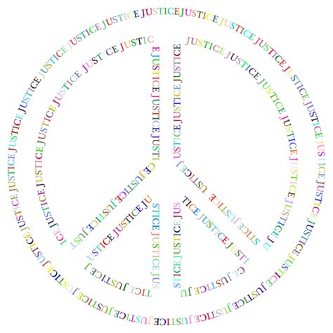 Prismatic Justice Peace Symbol | Free SVG