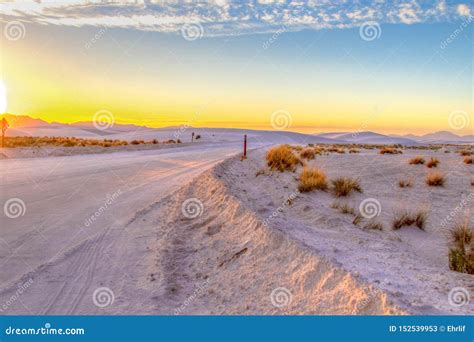 American Southwest Desert Sunset Road Stock Image - Image of barren, roadside: 152539953