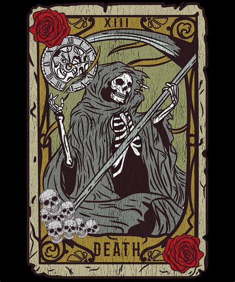 Death Tarot Card Wall Art Print Digital Prints Prints trustalchemy.com