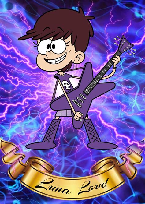 The Loud House Luna Loud Rockstar Fanmade Art by rjlovestheloudhouse on ...