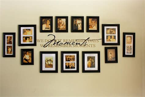 36 Creative and Inspiring Wooden Picture Frame Decorating Ideas | Wall collage decor, Family ...