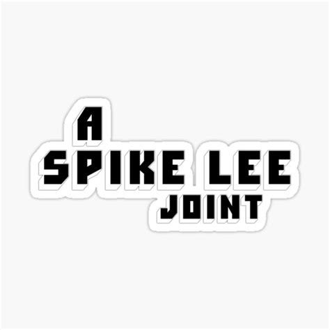 "A Spike Lee Joint Black" Sticker for Sale by thefilmmagazine | Redbubble