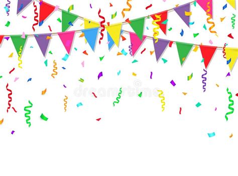 Celebrate Banner Party Flags Confetti Stock Illustrations – 2,664 ...