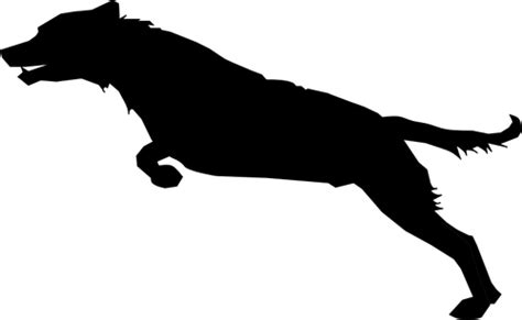 Dog Running Silhouette at GetDrawings | Free download