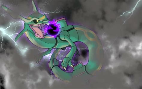 Rayquaza , pokemon emerald artist unknown Rayquaza Wallpaper, Pokemon ...