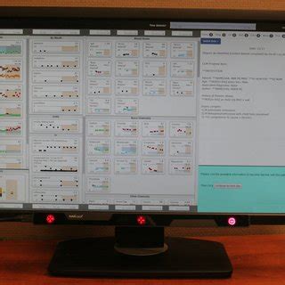 A low cost eye-tracking device is attached to the bottom of a computer ...