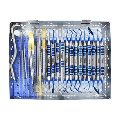 Periodontal Micro Surgical Full Kit 20pc-Blue Titanium – DoWell Dental Products, Inc.