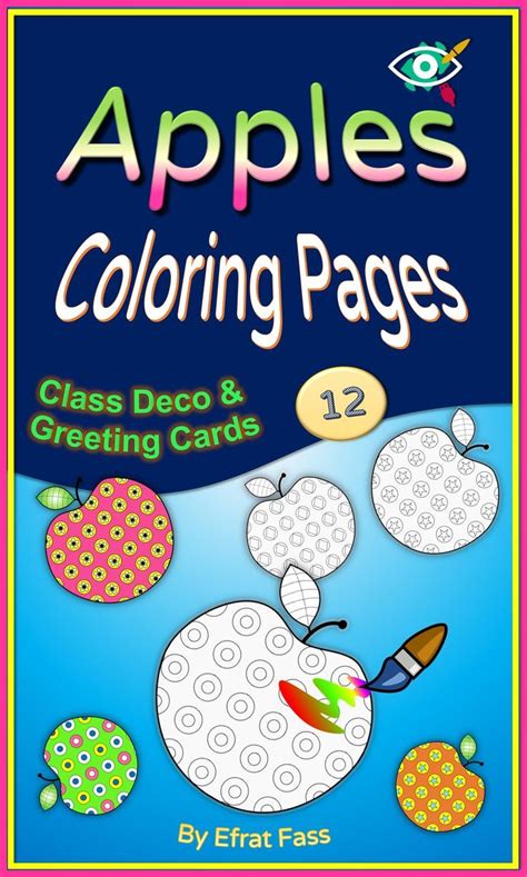 Apples Coloring Activity for Fall and Rosh Hashanah | Happy birthday ...