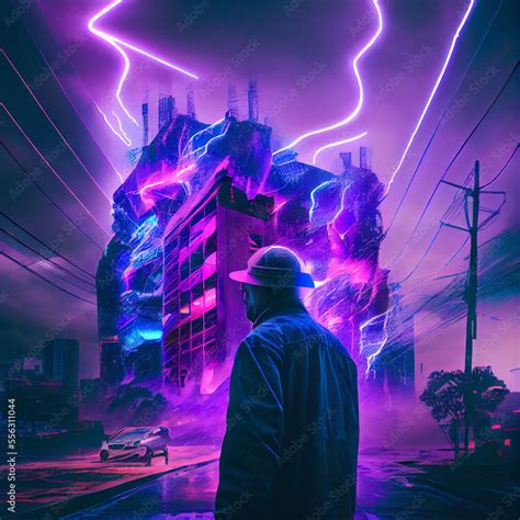 Synthwave Music Album Cover Artwork Stock Illustration | Adobe Stock