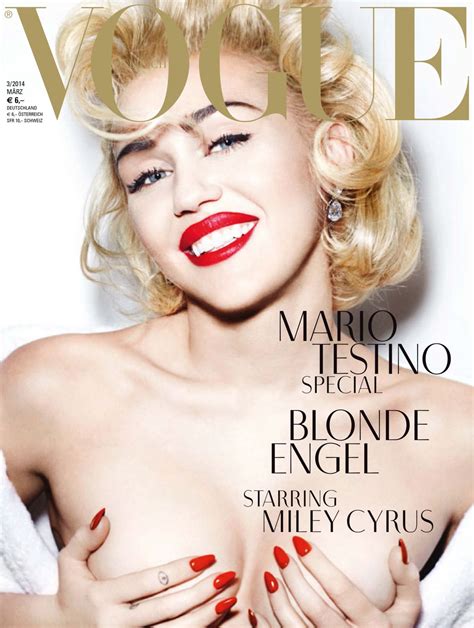 MILEY CYRUS in Vogue Magazine, Germany March 2014 Issue – HawtCelebs