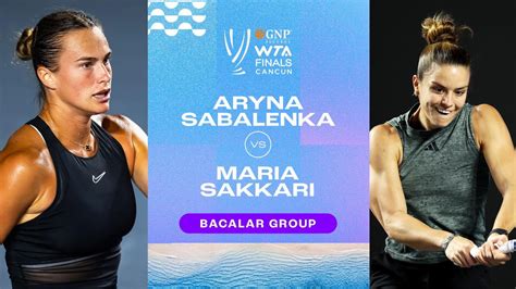 Aryna Sabalenka vs. Maria Sakkari | 2023 WTA Finals Group Stage | WTA Match Highlights - Win Big ...