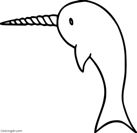 Narwhal Coloring Pages - ColoringAll