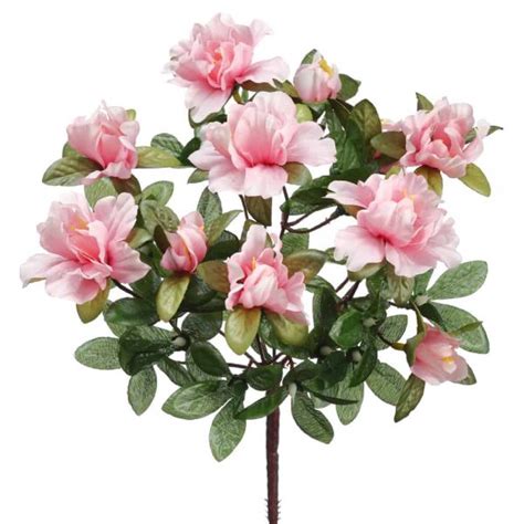 13" Azalea Bush x7 | Pink | Artificial | 36 pieces | Silk Flower Depot