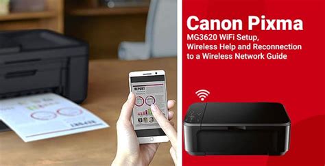 Canon Pixma MG3620 WiFi Setup, Wireless Help and Reconnection to a Wireless Network Guide