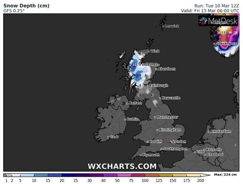 UK snow warning: Latest weather map shows Britain faces 8 INCHES of snow this week | Weather ...