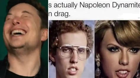 Elon Musk brings hilarious Taylor Swift Napoleon Dynamite meme - EONMSK News