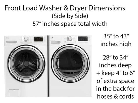 Washer and Dryer Dimensions (Size Guide)