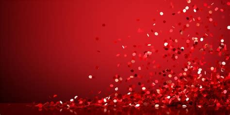 Premium AI Image | confetti celebration with red background